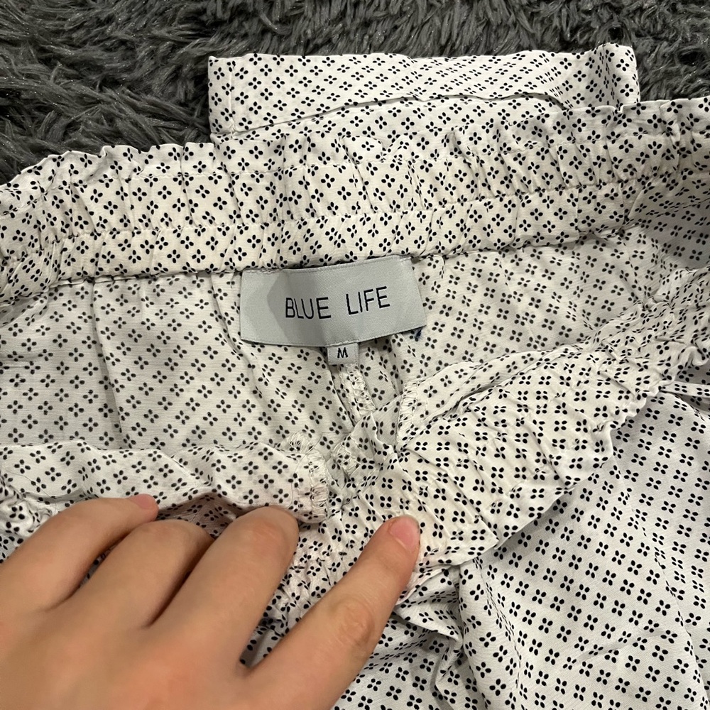 Patterned Drawstring Pants - image 5